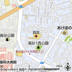 西友高砂駅前店周辺の地図