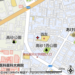 西友高砂駅前店駐車場周辺の地図