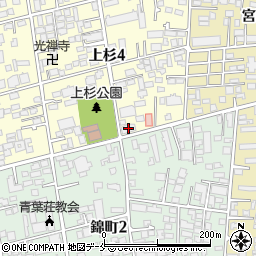 プラウド上杉公園周辺の地図