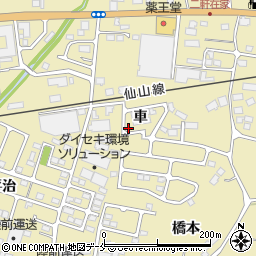 宮城県仙台市青葉区上愛子車56周辺の地図