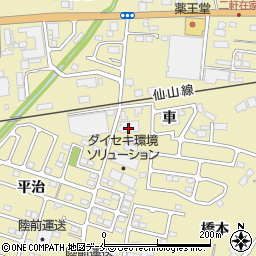 宮城県仙台市青葉区上愛子車57周辺の地図