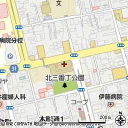仙台市立木町通小学校周辺の地図