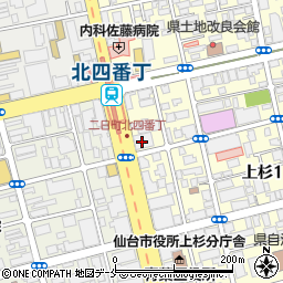 ローソン仙台上杉一丁目店周辺の地図