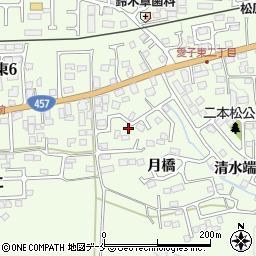 宮城県仙台市青葉区下愛子月橋24-11周辺の地図