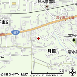 宮城県仙台市青葉区下愛子月橋24-8周辺の地図