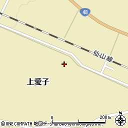 宮城県仙台市青葉区上愛子上北周辺の地図