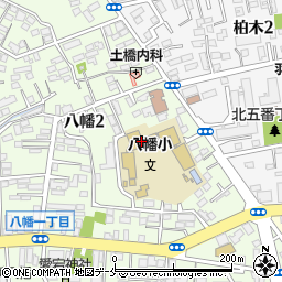 仙台市立八幡小学校周辺の地図