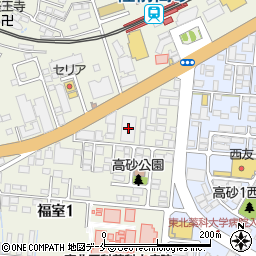 カリモク家具販売仙台営業所周辺の地図