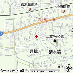 宮城県仙台市青葉区下愛子月橋15周辺の地図
