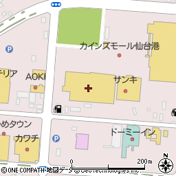 サンキ・仙台港店周辺の地図