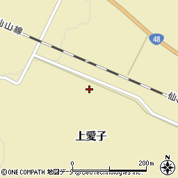 宮城県仙台市青葉区上愛子周辺の地図