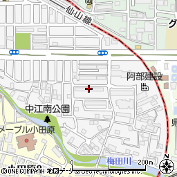 中江住宅周辺の地図