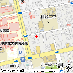 仙台幼児保育専門学校周辺の地図
