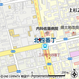 北四番丁駅自転車等駐車場周辺の地図