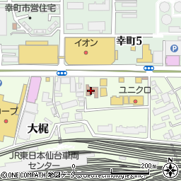 仙台市　幸町南児童館周辺の地図