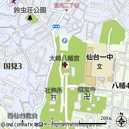 大崎八幡宮周辺の地図