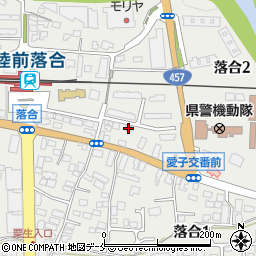 仙台市落合児童館周辺の地図
