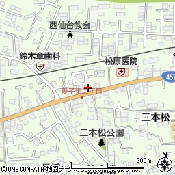 喜多郎 愛子店周辺の地図