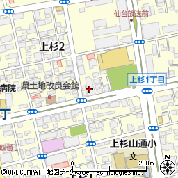 日院書道会上杉書道研究所周辺の地図