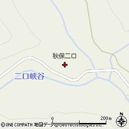 仙台市秋保二口キャンプ場周辺の地図