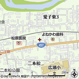 宮城県仙台市青葉区愛子東2丁目周辺の地図