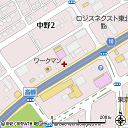 まいどおおきに食堂仙台中野食堂周辺の地図
