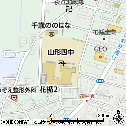 山形県山形市花楯2丁目10周辺の地図