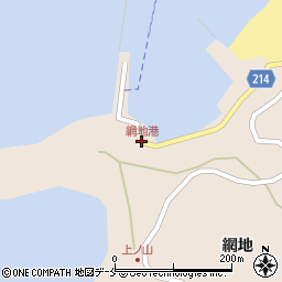 網地港周辺の地図