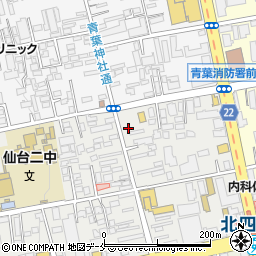 パークジャパン仙台木町通第４駐車場周辺の地図