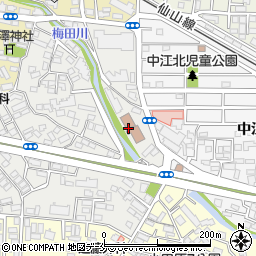 仙台市　福沢市民センター周辺の地図