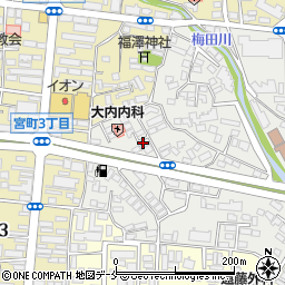 シリウス福沢周辺の地図
