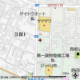 うさちゃんクリーニング山形第二工場周辺の地図