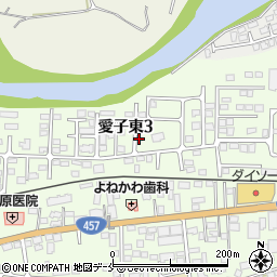 宮城県仙台市青葉区愛子東3丁目周辺の地図