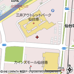 三井アウトレットパーク仙台港第１駐車場周辺の地図