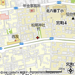 仙台北警察署宮町交番周辺の地図