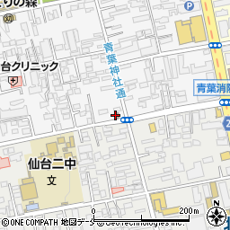 仙台柏木郵便局周辺の地図