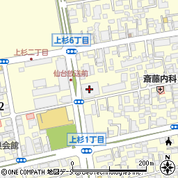 仙台放送受付・本社周辺の地図