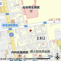 株式会社インテルノ　仙台営業所周辺の地図