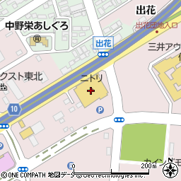 ニトリ仙台港店周辺の地図