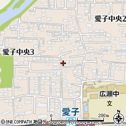 宮城県仙台市青葉区愛子中央周辺の地図
