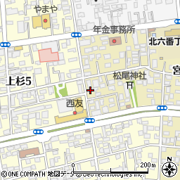 クロステレビ東北支社周辺の地図