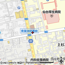 セブンイレブン仙台北六番丁店周辺の地図