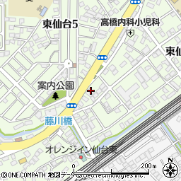 Sun福祉工房 仙台本部周辺の地図