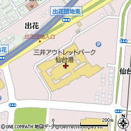 三井アウトレットパーク仙台港炭火焼き 豚丼まる家周辺の地図