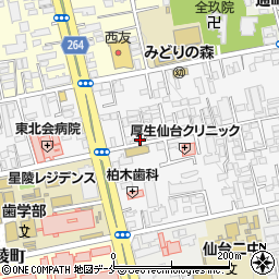 リパーク仙台柏木１丁目第３駐車場周辺の地図