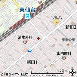 宮城第一信用金庫苦竹支店周辺の地図