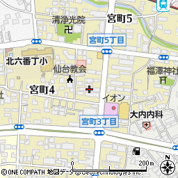 水道レスキュー仙台市青葉区宮町営業所周辺の地図