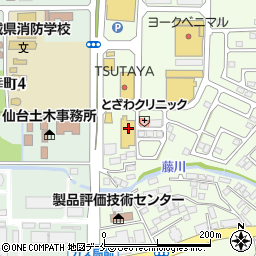 マリーン調剤薬局　東仙台店周辺の地図