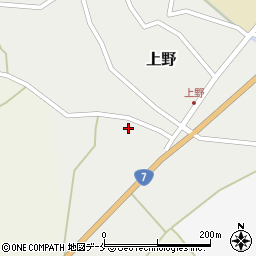 新潟県村上市上野545周辺の地図