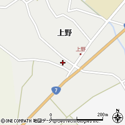 新潟県村上市上野548周辺の地図